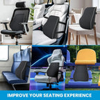 Collage of various seating options with text 'Improve Your Seating Experience'.