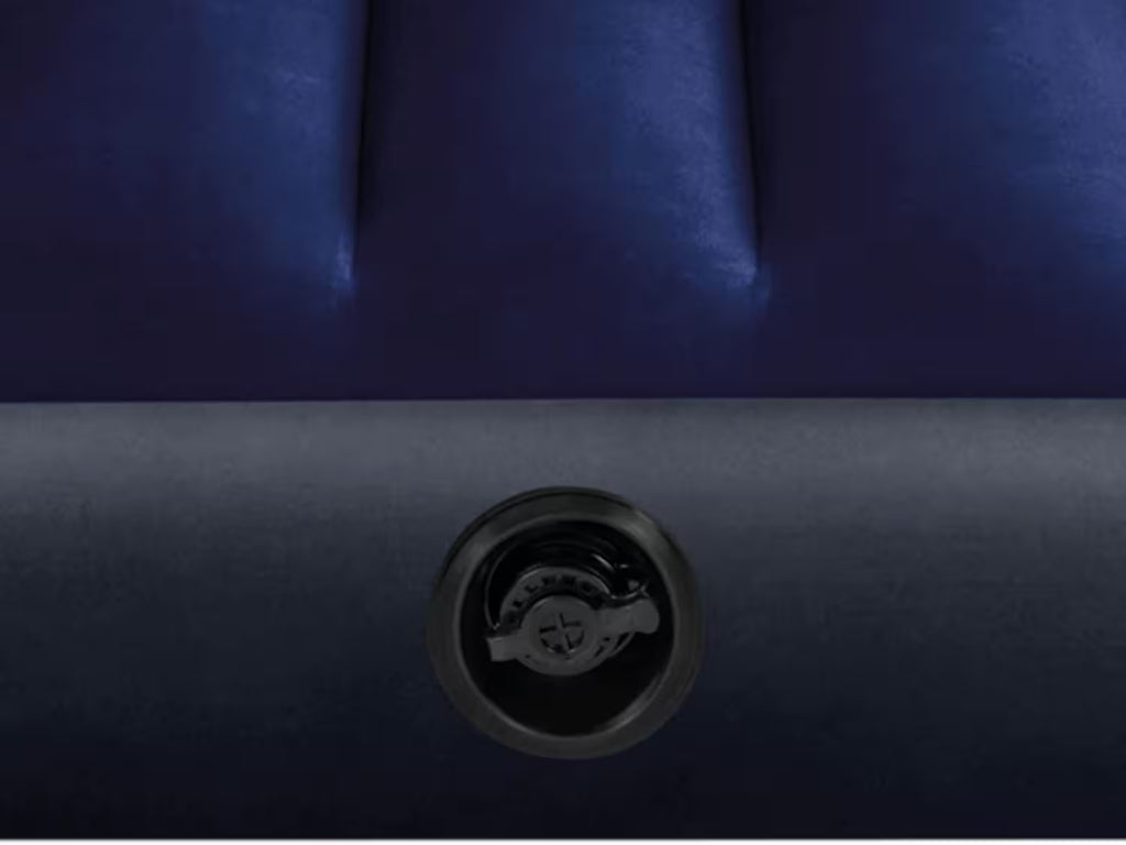 Intex Dura-Beam Standard Classic Downy Air Bed - 1.52m x 2.03m, Quick Inflation, Portable Guest Bed