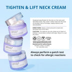Gopure Tighten & Lift Neck Cream packaging with product details on a light blue background