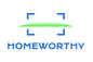Logo of Homeworthy with a green and blue design on a white background
