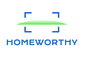 Logo of the brand 'Homeworthy' with a green and blue design on a white background.