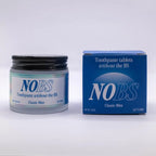 NOBS toothpaste jar and box on a white background