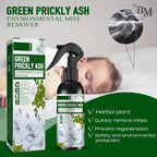 Green Prickly Ash Environmental Mite Remover with packaging and product image on a white background